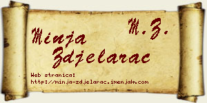 Minja Zdjelarac vizit kartica